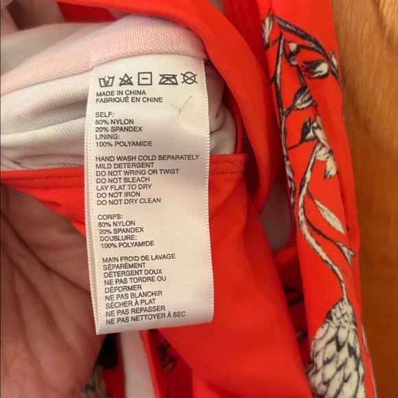 Out from Under Vibrant Parrot Print Swimsuit L - Picture 8 of 10